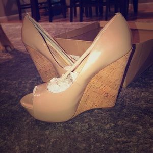 Jessica Simpson open toe wedges